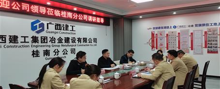 蒙勝益到桂南分公司調研指導工作